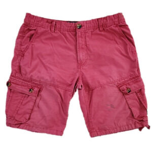 3/$20 Sunday Work Clothes Red Cargo Shorts